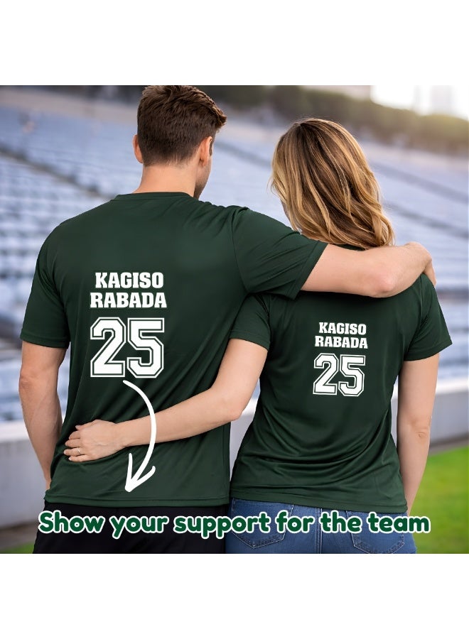 PRINTSHOP4ME South Africa jersey for Adults - South Africa Sports Dry-Fit T-Shirt for Men and Women - South Africa Sports Team Jersey For unisex Adults - Perfect for Sports Matches and Everyday Wear - Image 3